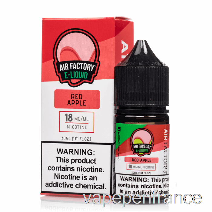 Pomme Rouge - Sels D'usine D'air - Stylo Vape 30 Ml 18 Mg